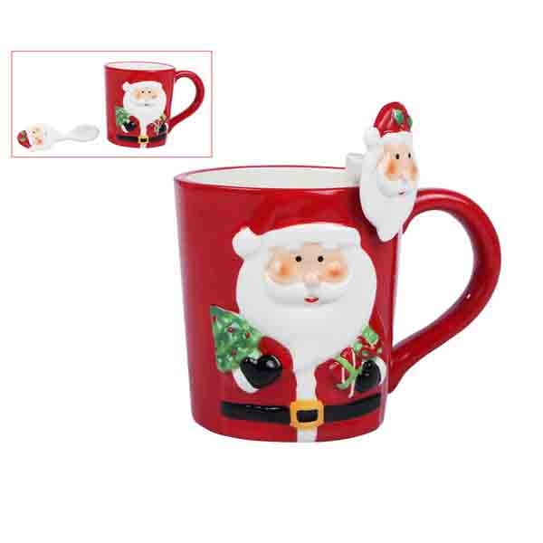 Mug Con Cuchara Santa