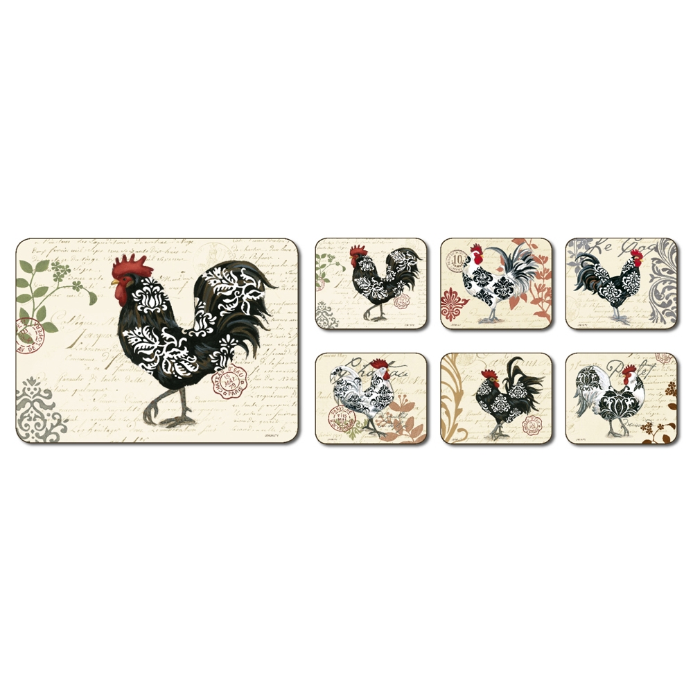 Damask Roosters